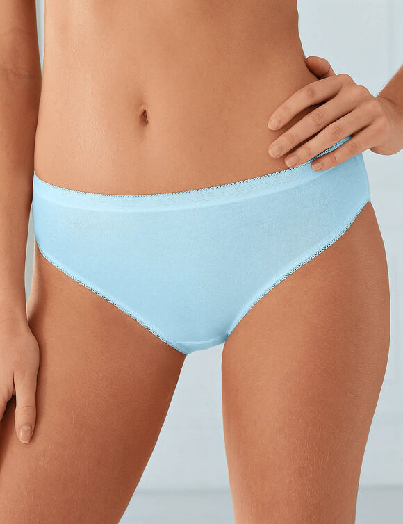 Basic midislip - set van 3 (oranje + blauw + eendenblauw)