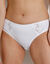Culotte brod&eacute;e forme midi coton uni Olbia - lot de 2 (blanc)