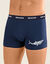 Shorty met fantasieprint - set van 4  (marine + bordeaux + grijs)