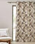 Rideau occultant imprim&eacute; graphique (beige / taupe)