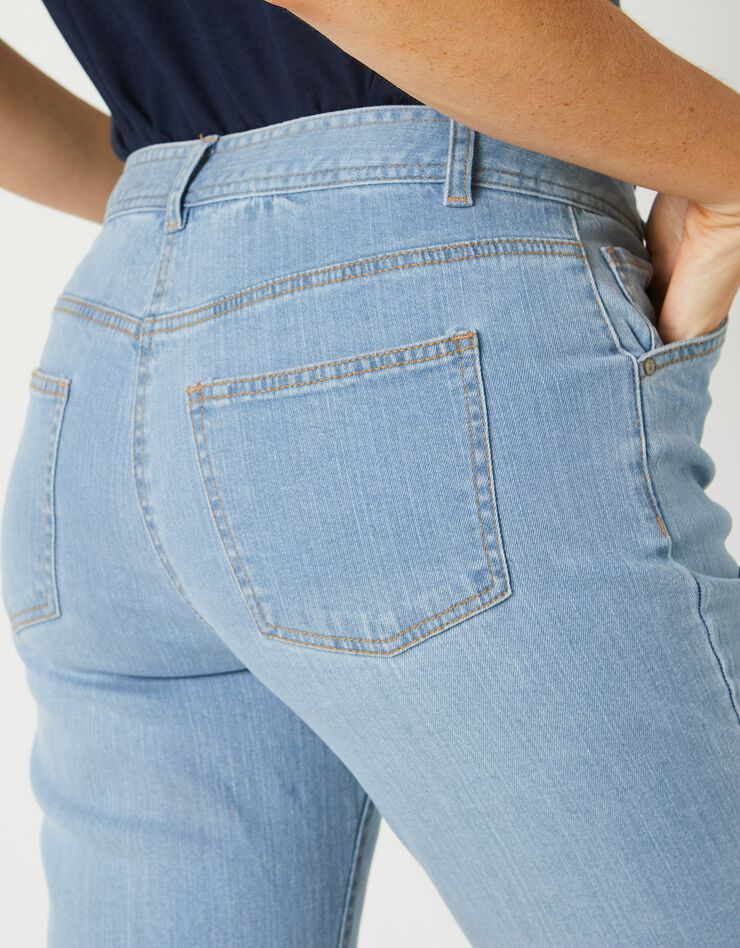 Pantalon mom, denim stretch (bleached)