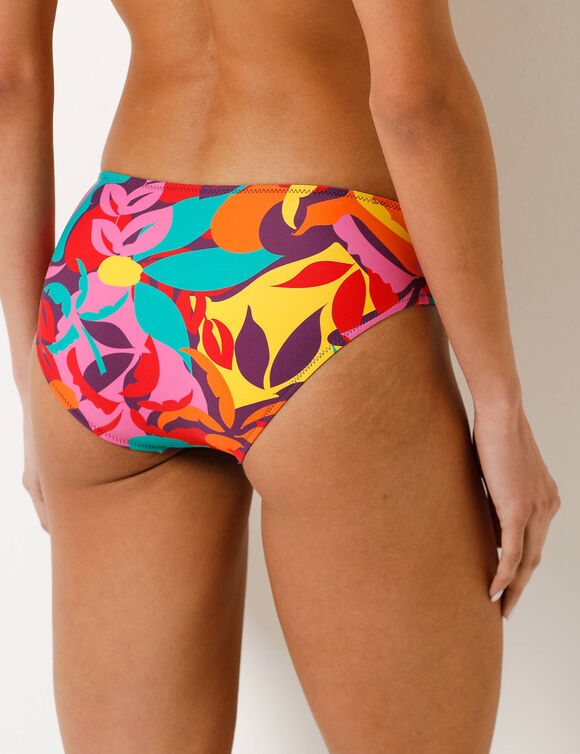 Culotte de bain midi toucher peau de p&ecirc;che, imprim&eacute; Cayetana (veelkleurig)