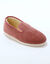Charentaises velours fourrées laine (roze)