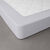 Drap-housse uni percale bonnets 40 cm (gris perle)