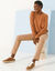 Trui met ronde hals, patenttricot met zachte touch (hazelnootbruin)