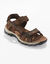 Klittenband wandelsandalen (bruin)