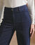Jean large d&eacute;tails plis piqu&eacute;s, petite stature (brut)