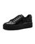 Sneakers met sleehak en lak (zwart)