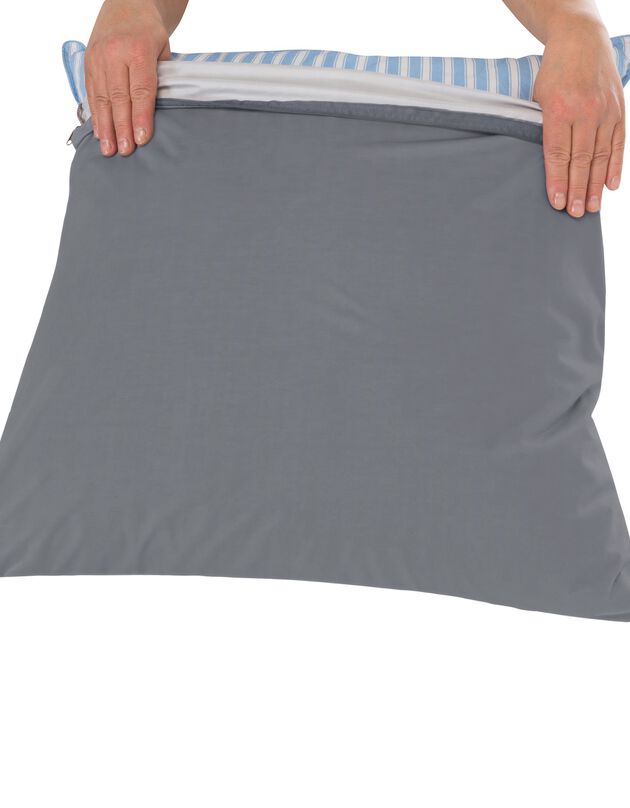 Ondoorlatende kussenbeschermer Tencel® (antracietgrijs)