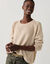 Pull col rond, maille fantaisie toucher doux (naturel)