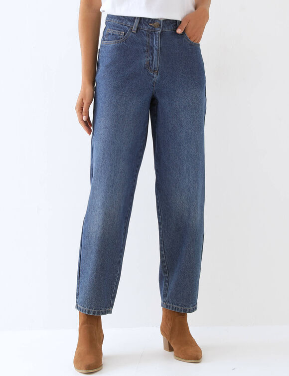Jean coupe barrel stretch (stone)