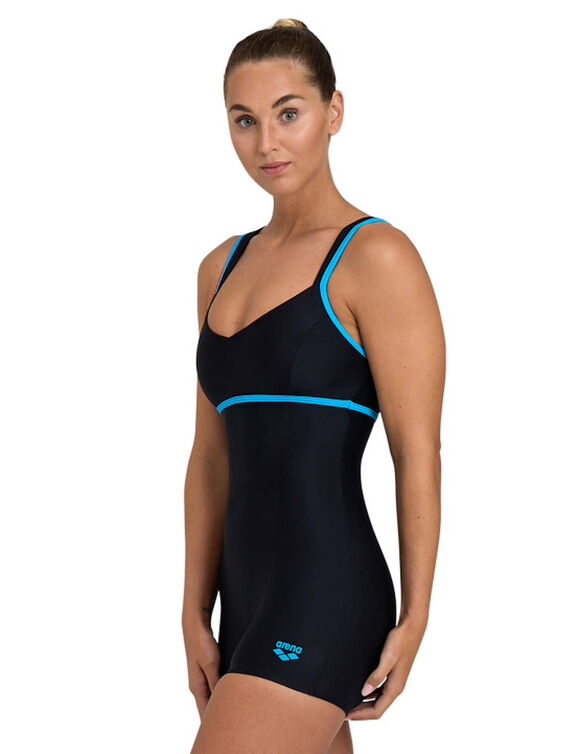 Badpak met pijpjes Venus (zwart / turkoois)