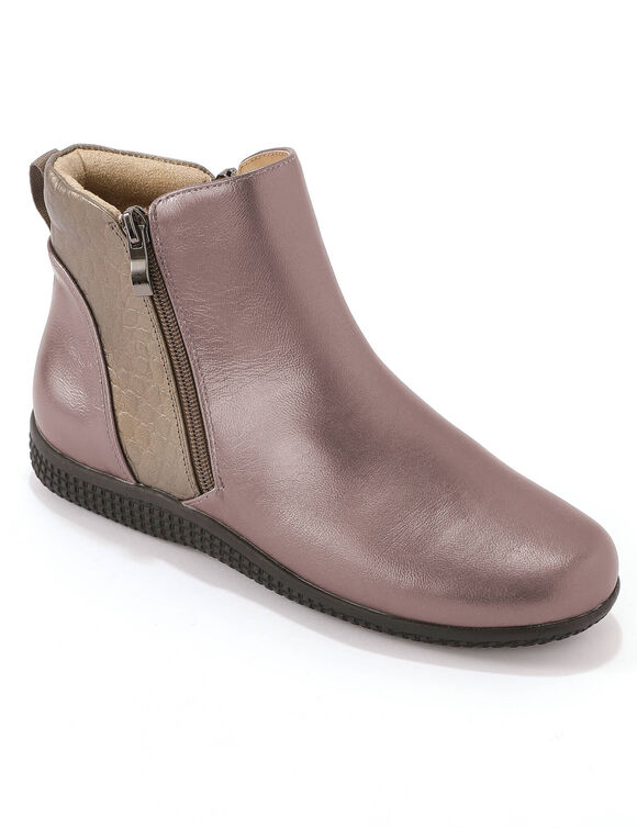 Boots cuir (gris acier)