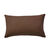 Effen kussenhoes van bachette - set van 2 (chocolade)