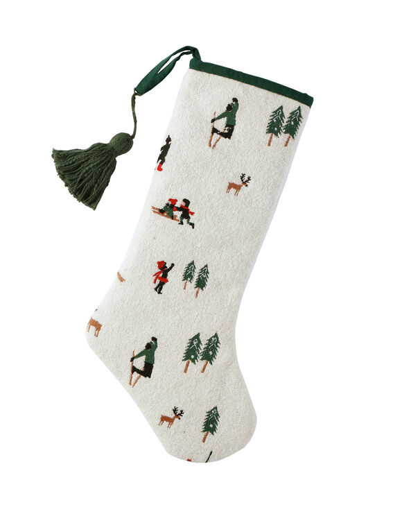 Decoratieve kerstsok (groen)