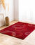 Tapis motifs cercles (bordeaux)
