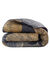 Dekbed in polyester met Gingko print - 400g/m2 (zwart)