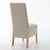 Vitrage met geborduurde pluimen (beige)