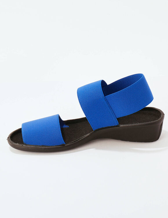 Sandales élastiquées (blauw)