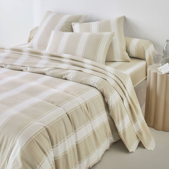 Bedlinnen Transat, in bedrukt katoen (beige)