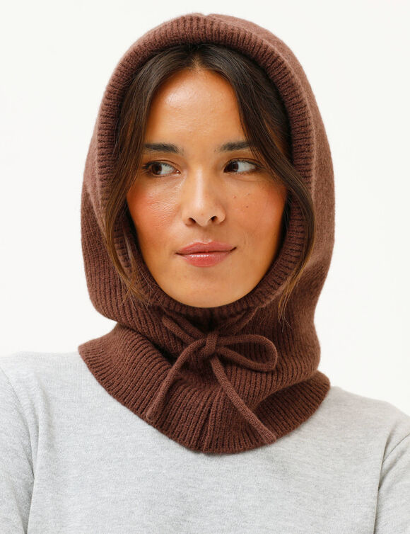 Cagoule en maille (chocolat)