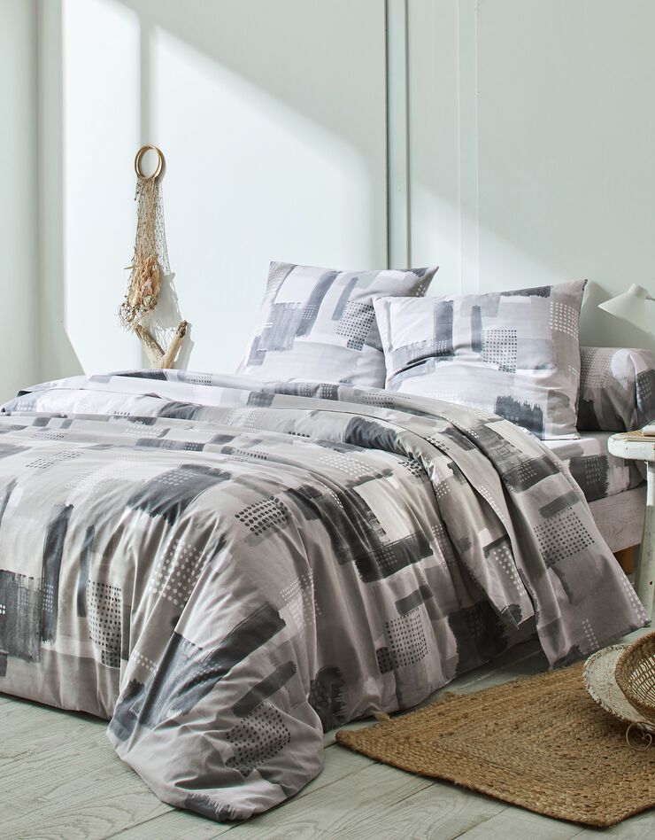 Linge de lit Mani - coton polyester, gris Linge de lit Mani - coton polyester, gris, hi-res image number 0
