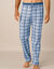 Pyjamabroek met rechte pijpen - set van 2 (blauw geruit / grijs geruit)