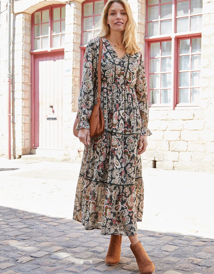 Robe Imprimée Blanche Porte Robe Courte Chez Blancheporte Blanche