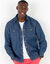 Chemise pressionn&eacute;e manches longues en jean (stone)