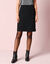 Rok met knoopsluiting en festonrand (zwart)