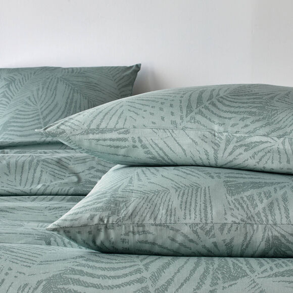 Linge de lit imprim&eacute; Marie coton (eucalyptus)