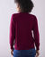 Pull col polo, laine d'agneau (bordeaux)
