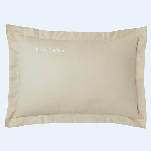 Taie d'oreiller coton, personnalisable (sable)