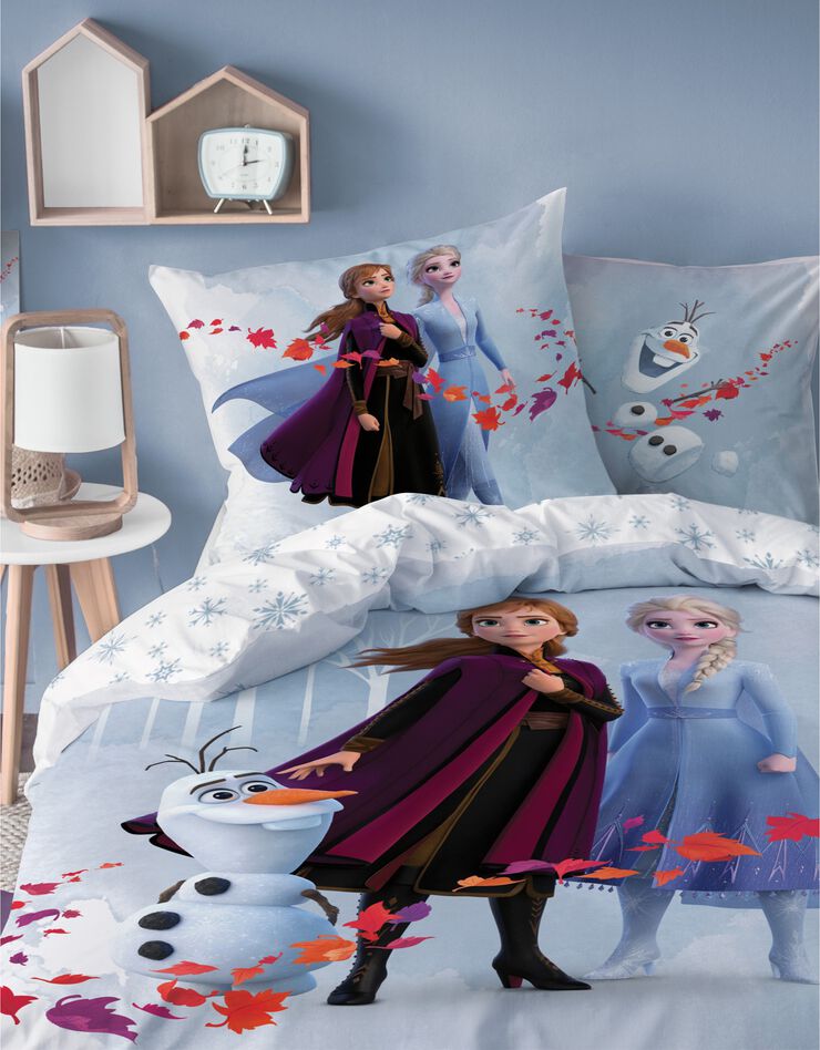 Lakenset kinderen, Trio Frozen® - katoen (blauw)