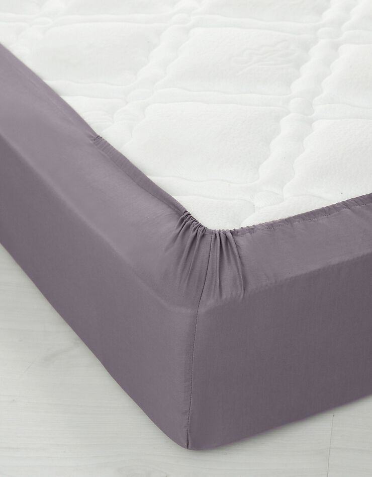 Linge de lit uni coton (anthracite)