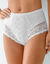 Shorty in steungevende kant - set van 2 (wit)