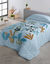 Couette enfant microfibre pandas 200 g/m&sup2; (bleu)