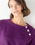 Pull épaule boutonnée bijoux (violine)