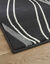Tapis d&eacute;coratif motif vagues (gris)