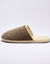 Stille muiltjes in velours met wolvoering (taupe)