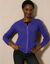 Cardigan met rits (paars)