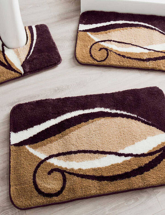 Tapis de bain fantaisie Zilla (marron)