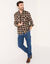 Flanel overhemd met geruite ruit (bruin / zwart)