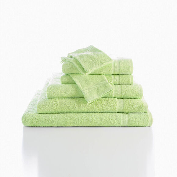 Collectie effen handdoeken 420 g/m2 met zacht comfort (anijs)