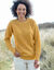 Pull col rond maille anglaise (curry)