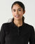 Pull col polo boutonn&eacute;, toucher doux (noir)