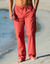 Broek met elastische tailleband (tomette)
