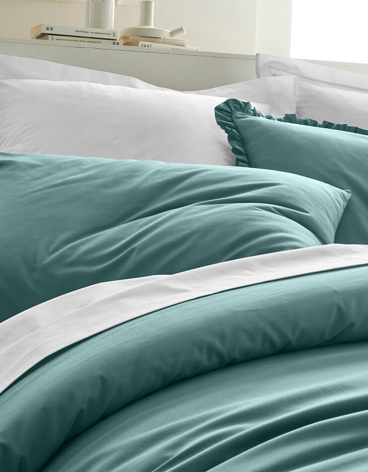 Linge de lit uni percale (eucalyptus)