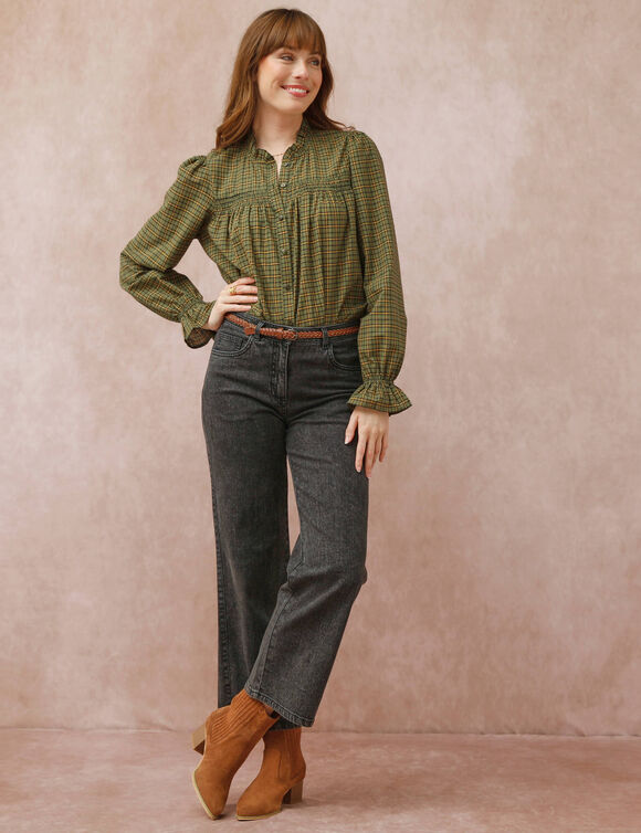 Jean large, 5 poches (black used)