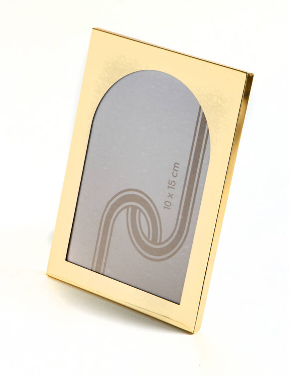 Cadre photo en m&eacute;tal dor&eacute; (dor&eacute;)